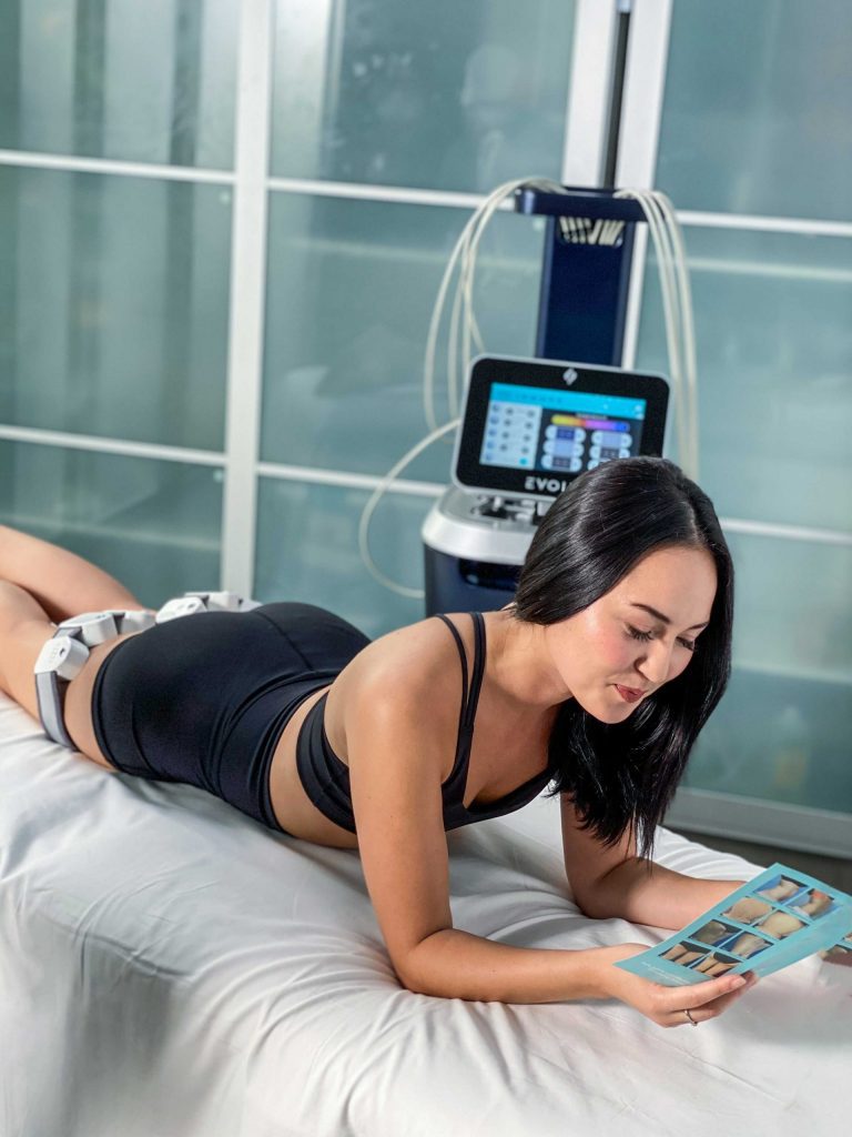 photo of woman getting evolve treatment